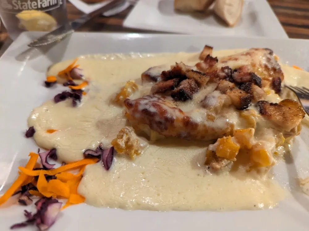 Butternut Squash and Pancetta Manicotti